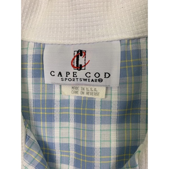 Cape Cod Shirt Womens 18 Light Blue White Button Up Sleeveless Collared Top - Picture 3 of 10